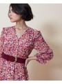 Vestido Grace & Mils, de gasa estampada. Geraldine