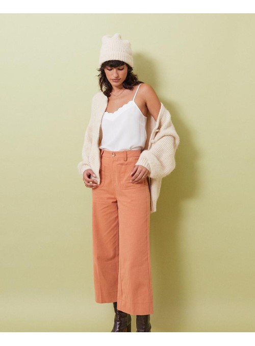 Crop pant Grace &amp; Mila, de talle alto. Gerard