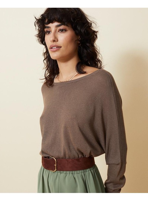 Cardigan Grace &amp; Mila, de punto fino con lurex. Gabon.