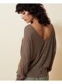 Cardigan Grace & Mila, de punto fino con lurex. Gabon.