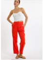 Pantalón Artlove, de viscosa en Naranja. Tilla