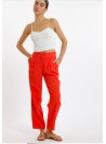 Pantalón Artlove, de viscosa en Naranja. Tilla