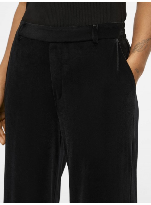 Pantalón Object, de terciopelo en negro. 23043755 Objlisa