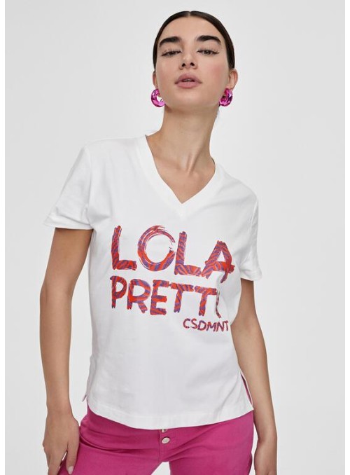 Camiseta Lola Casademunt, de algodón con logo. LS2415037