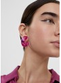 Pendientes Lola Casademunt, en forma de argolla en colores neon. LS03026