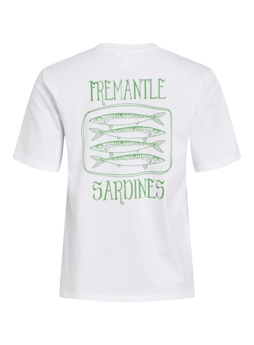 Camiseta Object, con detalle de sardinas en verde. 23044187 Objamina