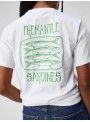 Camiseta Object, con detalle de sardinas en verde. 23044187 Objamina