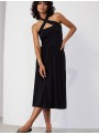 Vestido Skatie, de modal en negro. S02V18