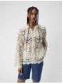 Cardigan Object, de crochet en beige. 23044015 Objpetra