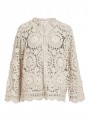 Cardigan Object, de crochet en beige. 23044015 Objpetra