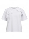 Camiseta Object, de algodón blanco con lazos. 23045828 Objklara