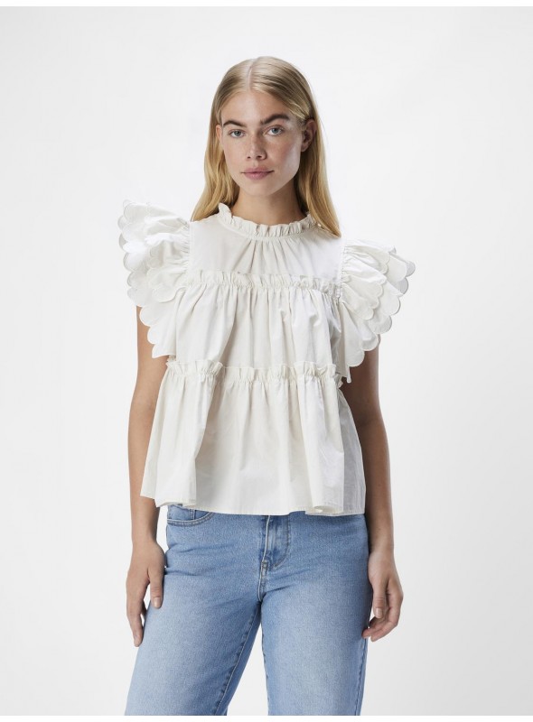 Blusa Object, con volantes. 23044943 Objhope