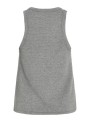 Tank top de Vila, en canalé gris con brillo. 14103219 Virsula