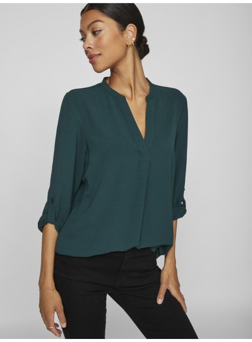 Blusa Vila, básica de escote en V 14103258 Vijosa