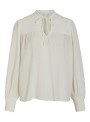 Blusa Vila, de gasa en color beige. 14099062 Virene