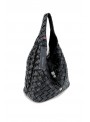 Bolso Martina K, trenzado en negro. 7211