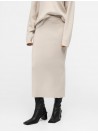 Falda Object , de punto en beige. 23044290 Objreynard
