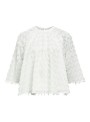 Blusa Object, de tejido con fleco en blanco. 23045963 Objmia