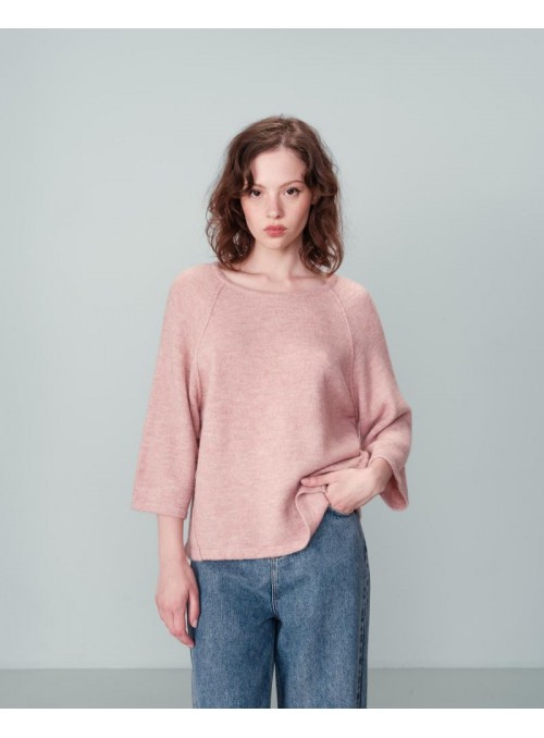 Sueter Grace &amp; Mila, de punto suave en rosa. Nanou