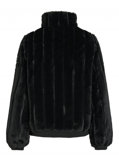 Chaqueta Vila, de pelo en negro. 14097836 Viembra