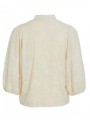 Blusa Vila, en devorè beige. 14103945 Viharmonìa