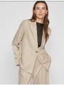 Blazer Vila, de raso en color beige. 14100336 Vibolis