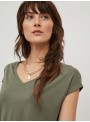 Camiseta Vila, de tencel en manga corta. 14074847 Vimodala