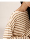 Sueter Grace & Mila, de rayas en beige. Pachamama
