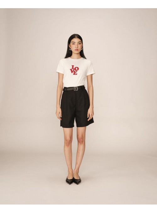 Short de Grace & Mila, de vestir en negro. Pastel