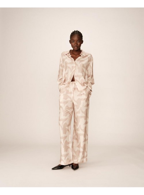 Pantalón Grace & Mila, de tejido estampado. Pavot