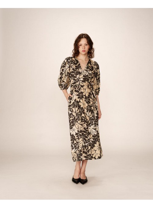 Vestido Grace & Mila, de algodòn estampado. Pierino