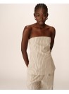 Top Grace & Mila, de rayas en beige. Portman