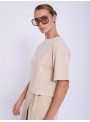 Blusa Skatiem de antelina troquelada. S05B120