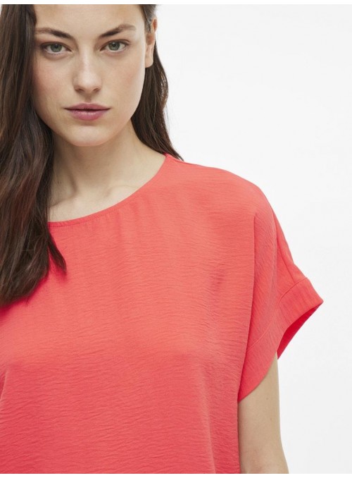 Top Vila, de cuello redondo y manga corta. 14101663 Vijosa