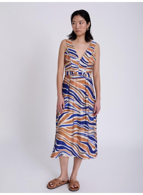 Vestido Skatie, de viscosa estampada. S102V01