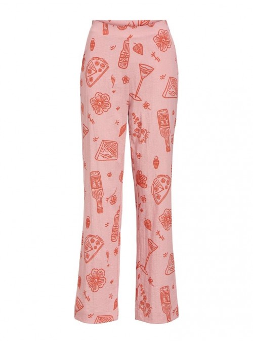 Pantalon Object, de viscosa estampada. 23045973 Objsage