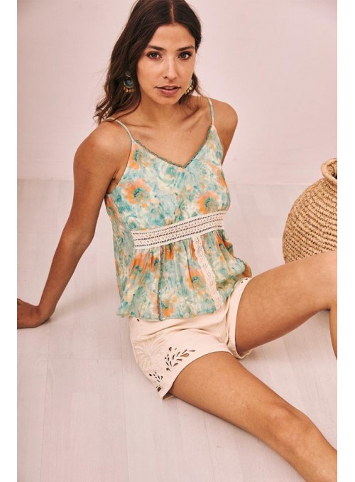 Top Nekane, de tirants y estampado. Lamai