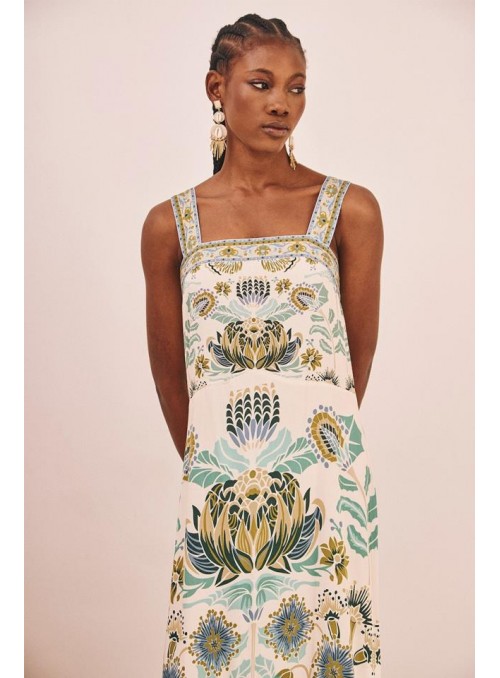 Vestido Nekane, estampado de tirantes. Palcha