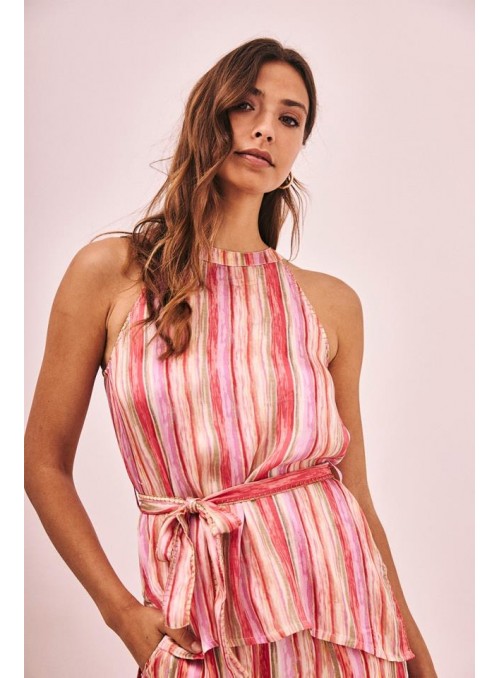 Top Nekane, de viscosa estampada. Uman