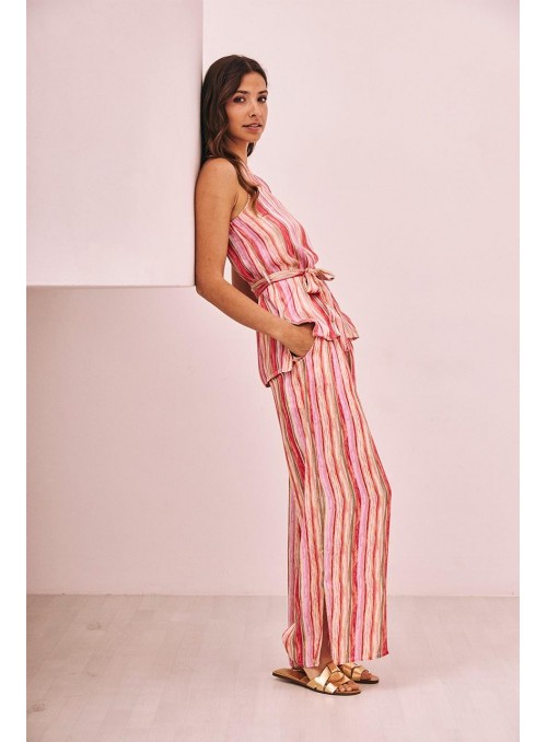 Pantalòn Nekane, de viscosa estampada. Anu