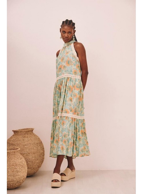 Vestido Nekane, de gasa estampada. Natai