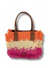 Bolso Martina K, de rafia tricolor. 2409819