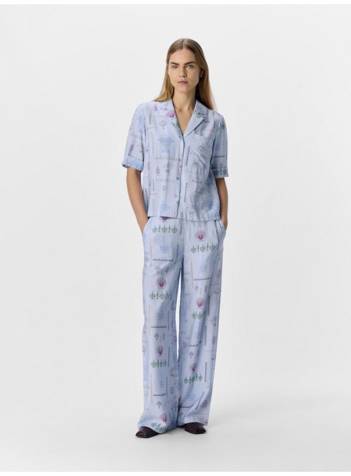 Pantalòn Object, estilo pijama en celeste. 23046532 Objhailey