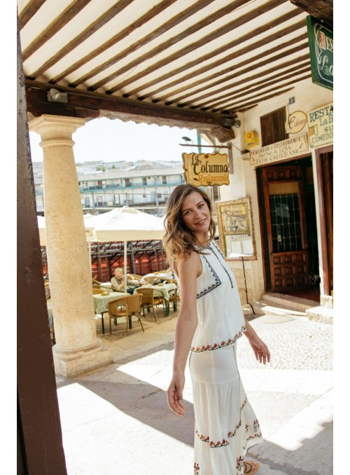 Top Van Dos, de algodòn con bordados. 26214915