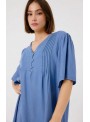 Vestido Art Love, de tencell en azul. Eleni