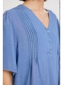 Vestido Art Love, de tencell en azul. Eleni