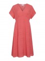 Vestido Vila, de viscosa en coral. 14106069 Vijilala
