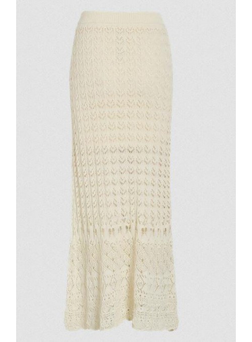 Falda Vila, de crochet en beige. 14105901, Vidolise
