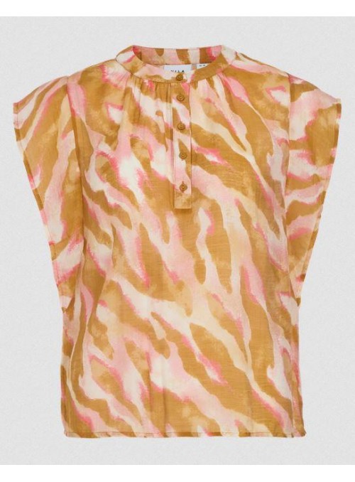 Blusa Vila, de gasa finita. 14105970 Vilyria