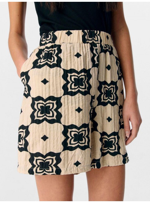 Short Object, estampado beige y negro. 23046480 Objella